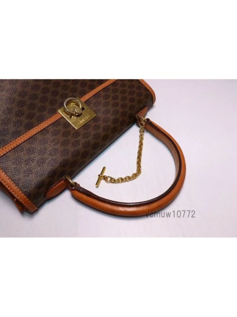 Celine Macadam Leather Handbag - Picture 6 of 10